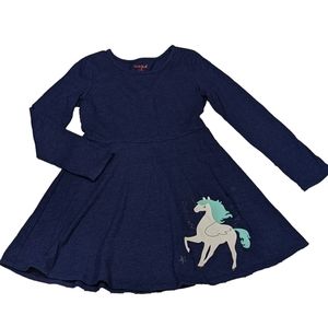 Pretty Navy Pegasus Cat & Jack Skater Dress